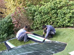 collage des bandes de jonction