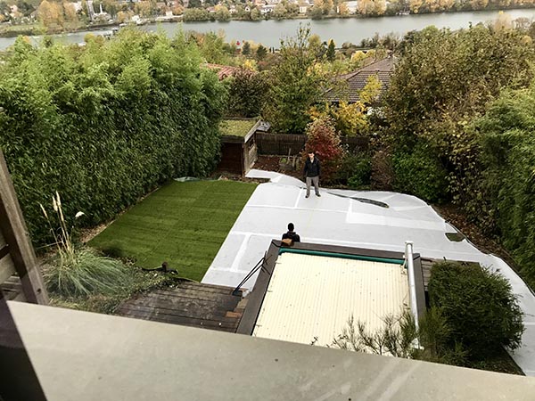 derouler les les de gazon