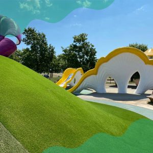Gazon synthétique pour aire de jeux