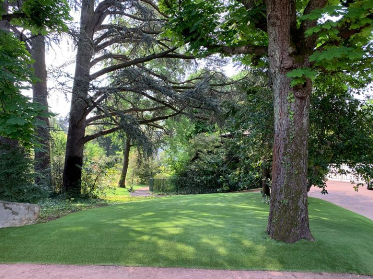 saccinto caluire amenagement jardin gazon synthétique apres