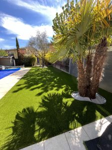 saccinto frouzins amenagement jardin gazon synthétique après 2